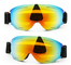 Óculos de esqui com proteção UV e revestimento anti-névoa para visão clara PC Single Mirror Lens fornecedor
