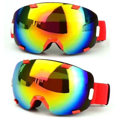 China Óculos de esqui com proteção UV e cobertura total do rosto Dupla lente de espelho PC fornecedor