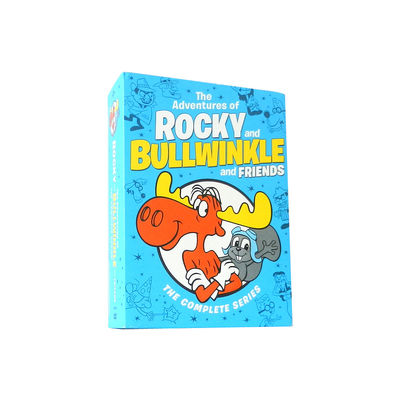 A caixa feita sob encomenda de DVD ajusta o filme de América a série completa as aventuras de rochoso e Bullwinkle e amigos: O completo fornecedor