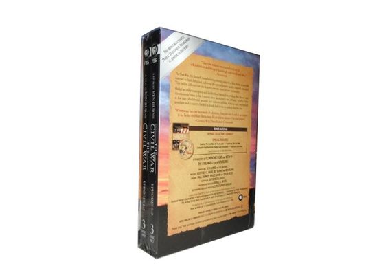 A caixa feita sob encomenda de DVD ajusta o filme de América a série completa Ken Burns: Edição do aniversário da guerra civil a 25a fornecedor
