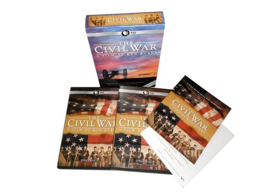 A caixa feita sob encomenda de DVD ajusta o filme de América a série completa Ken Burns: Edição do aniversário da guerra civil a 25a fornecedor