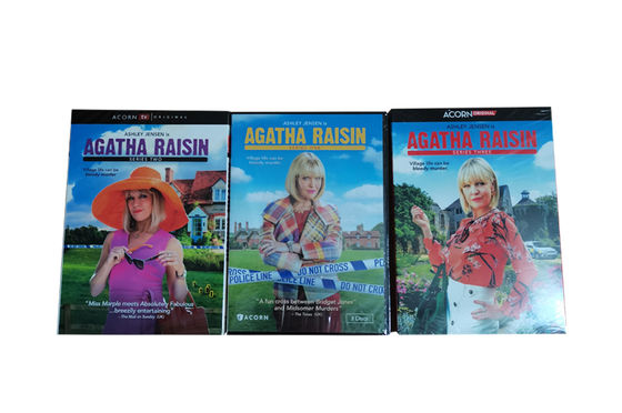 A caixa feita sob encomenda de DVD ajusta o filme de América a série completa Agatha Raisin Season 1-3 fornecedor