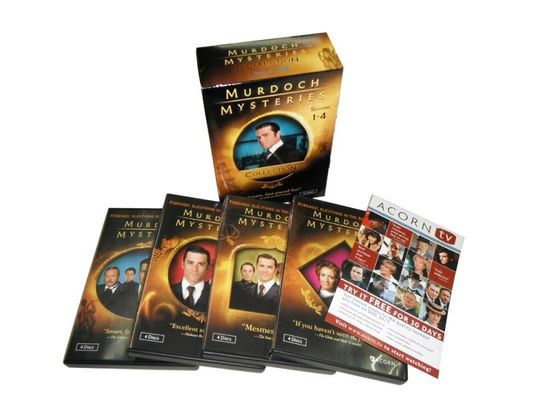 A caixa feita sob encomenda de DVD ajusta o filme que de América os mistérios de Murdoch da série completa temperam 1-4 16DVD fornecedor