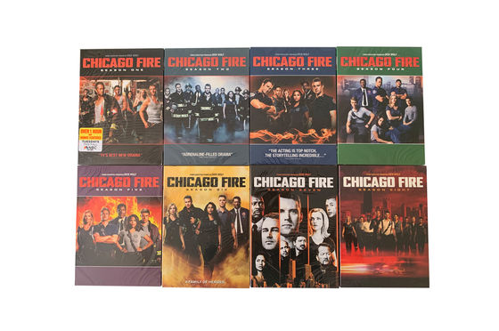 A caixa feita sob encomenda de DVD ajusta o filme de América a estação 1-8 do fogo de Chicago da série completa fornecedor