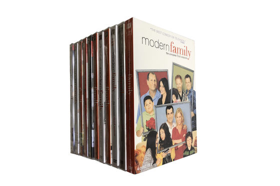A caixa feita sob encomenda de DVD ajusta o filme de América a estação 1-11 de Modern Family da série completa fornecedor