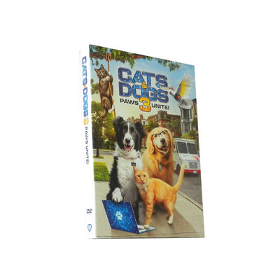 A caixa feita sob encomenda de DVD ajusta o filme de América os gatos da série completa &amp; os cães 3 patas unem-se! fornecedor