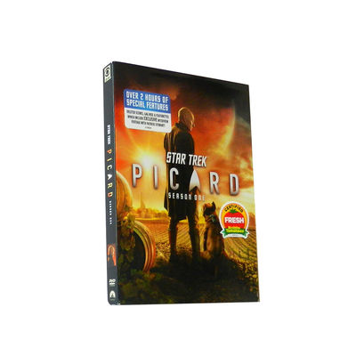 A caixa feita sob encomenda de DVD ajusta o filme de América a estação 1 de Star Trek Picard da série completa fornecedor