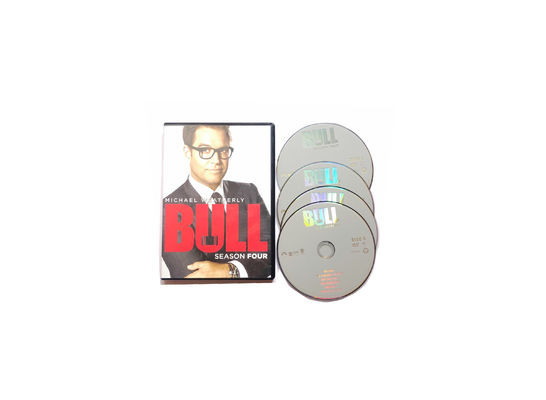 A caixa feita sob encomenda de DVD ajusta o filme de América a série completa Bull Season4 fornecedor