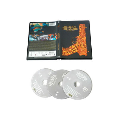 A caixa feita sob encomenda de DVD ajusta o filme de América o sangue da série completa &amp; a estação 1 do tesouro fornecedor