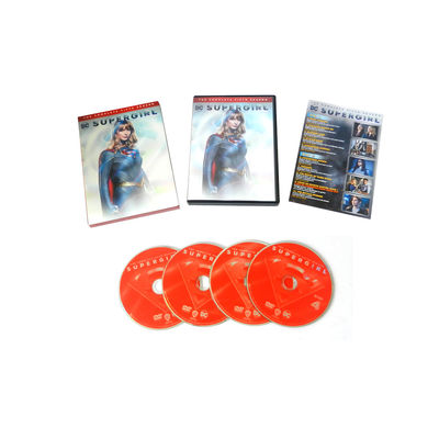 A caixa feita sob encomenda de DVD ajusta o filme de América a estação 5 de Supergirl da série completa fornecedor