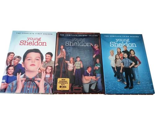 A caixa feita sob encomenda de DVD ajusta o filme de América a estação nova 1-3 de Sheldon da série completa fornecedor