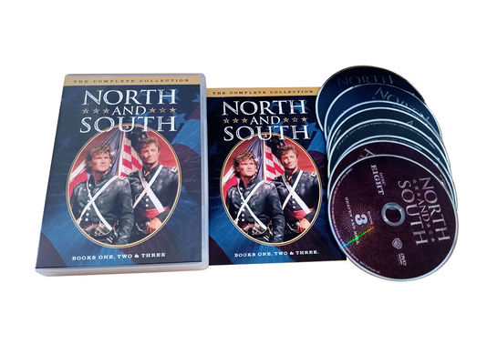 A caixa feita sob encomenda de DVD ajusta o filme de América o Norte e Sul 1-3 da série completa fornecedor
