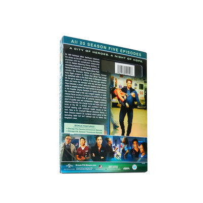 A caixa feita sob encomenda de DVD ajusta o filme de América a série completa Chicago Med Season 5 fornecedor