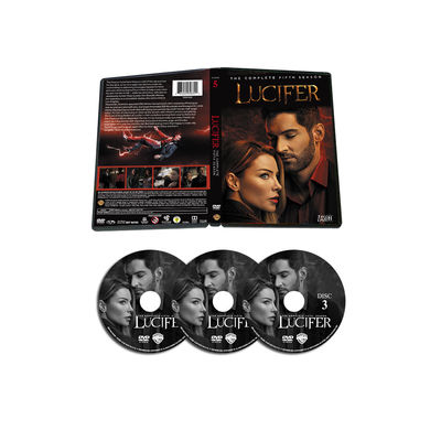 A caixa feita sob encomenda de DVD ajusta o filme de América a série completa Lucifer Season 5 o disco cinco 3 fornecedor
