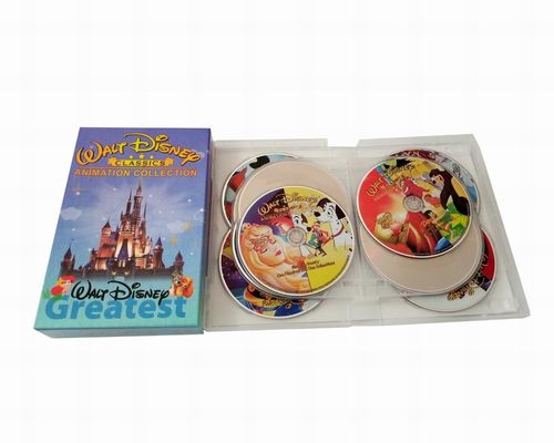 A caixa feita sob encomenda de DVD ajusta o filme de América a coleção 12DVD da animação de Disney da série completa fornecedor
