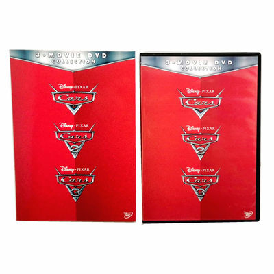 A caixa feita sob encomenda de DVD ajusta o filme de América os carros 1-3 da série completa 3 disco da coleção 3 do filme DVD fornecedor
