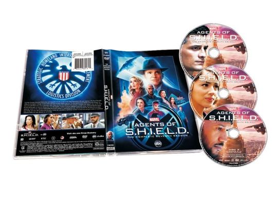 A caixa feita sob encomenda de DVD ajusta o filme de América os agentes da série completa de S.H.I.E.L.D. Season 7 fornecedor