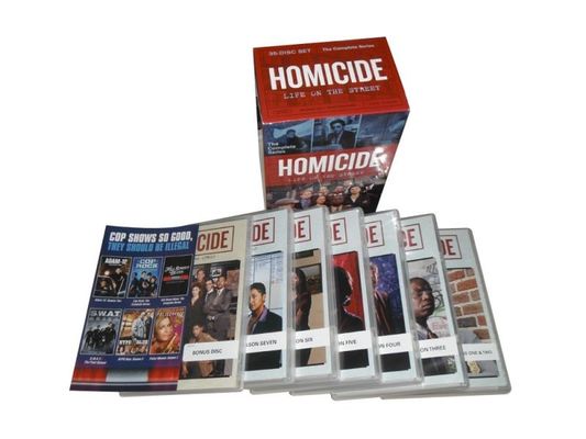 A caixa feita sob encomenda de DVD ajusta o filme de América o homicídio da série completa: Vida na rua a série completa 35DVD fornecedor