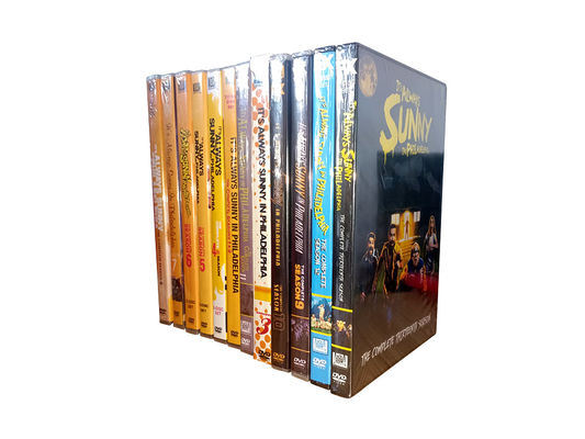 A caixa feita sob encomenda de DVD ajusta o filme de América a série que completa está sempre ensolarado em Philadelphia1-13 fornecedor