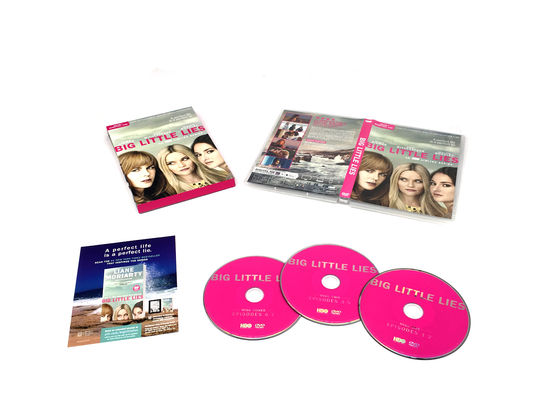 A caixa feita sob encomenda de DVD ajusta o filme de América as mentiras pequenas grandes da série completa fornecedor