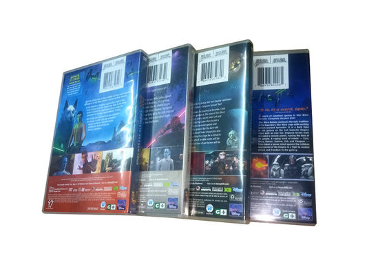 A caixa feita sob encomenda de DVD ajusta o filme de América os rebeldes de Star Wars da série completa fornecedor