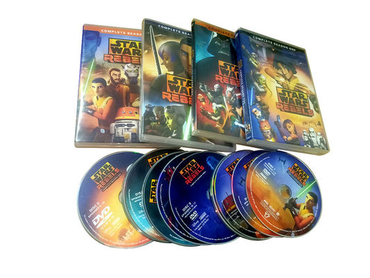A caixa feita sob encomenda de DVD ajusta o filme de América os rebeldes de Star Wars da série completa fornecedor