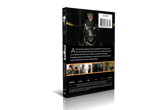 A caixa feita sob encomenda de DVD ajusta o filme de América a série completa a estação 1 do Punisher fornecedor