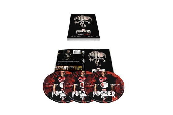 A caixa feita sob encomenda de DVD ajusta o filme de América a série completa a estação 1 do Punisher fornecedor