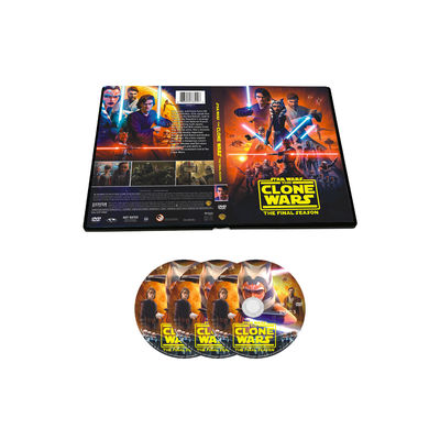 A caixa feita sob encomenda de DVD ajusta o filme de América a série completa Star Wars: As guerras do clone temperam 7 fornecedor