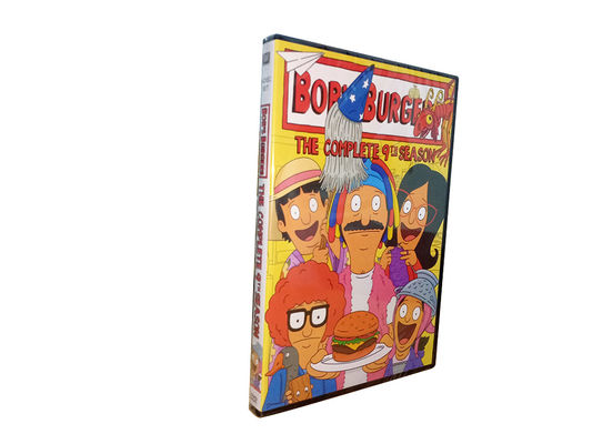 A caixa feita sob encomenda de DVD ajusta o filme de América a estação 9 3dvd dos hamburgueres do Bob da série completa fornecedor