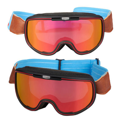 Esqui Google PC Mirror Lens Óculos de neve duplos curvos full frame Óculos de esqui equipamento de esqui Óculos de esqui para fora duplo anti-fo